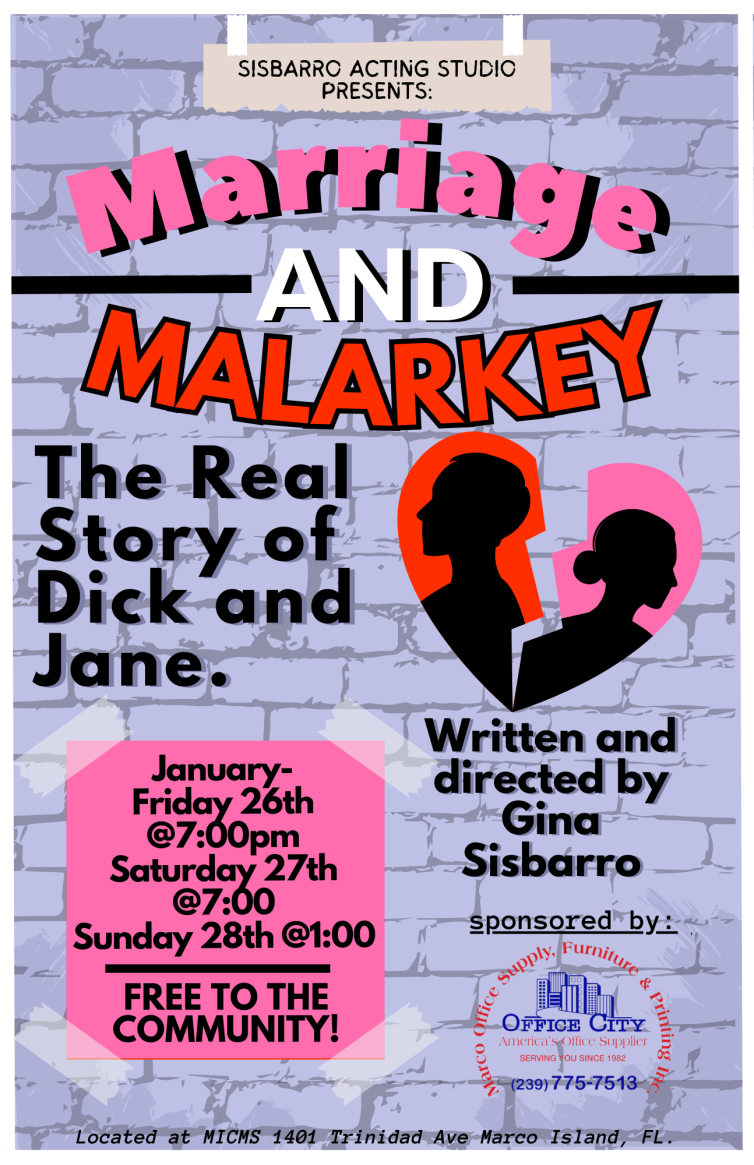 Marriage and Malarkey Poster (2)